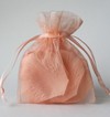 3x4 Apricot Organza Bags