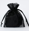 3x4 Black Organza Bags
