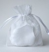 3x4 White Organza Bags
