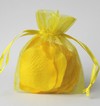 3x4 Yellow Organza Bags