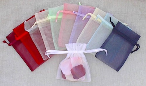 Wholesale Organza Drawstring Gift Bags, Wedding Favor Bags